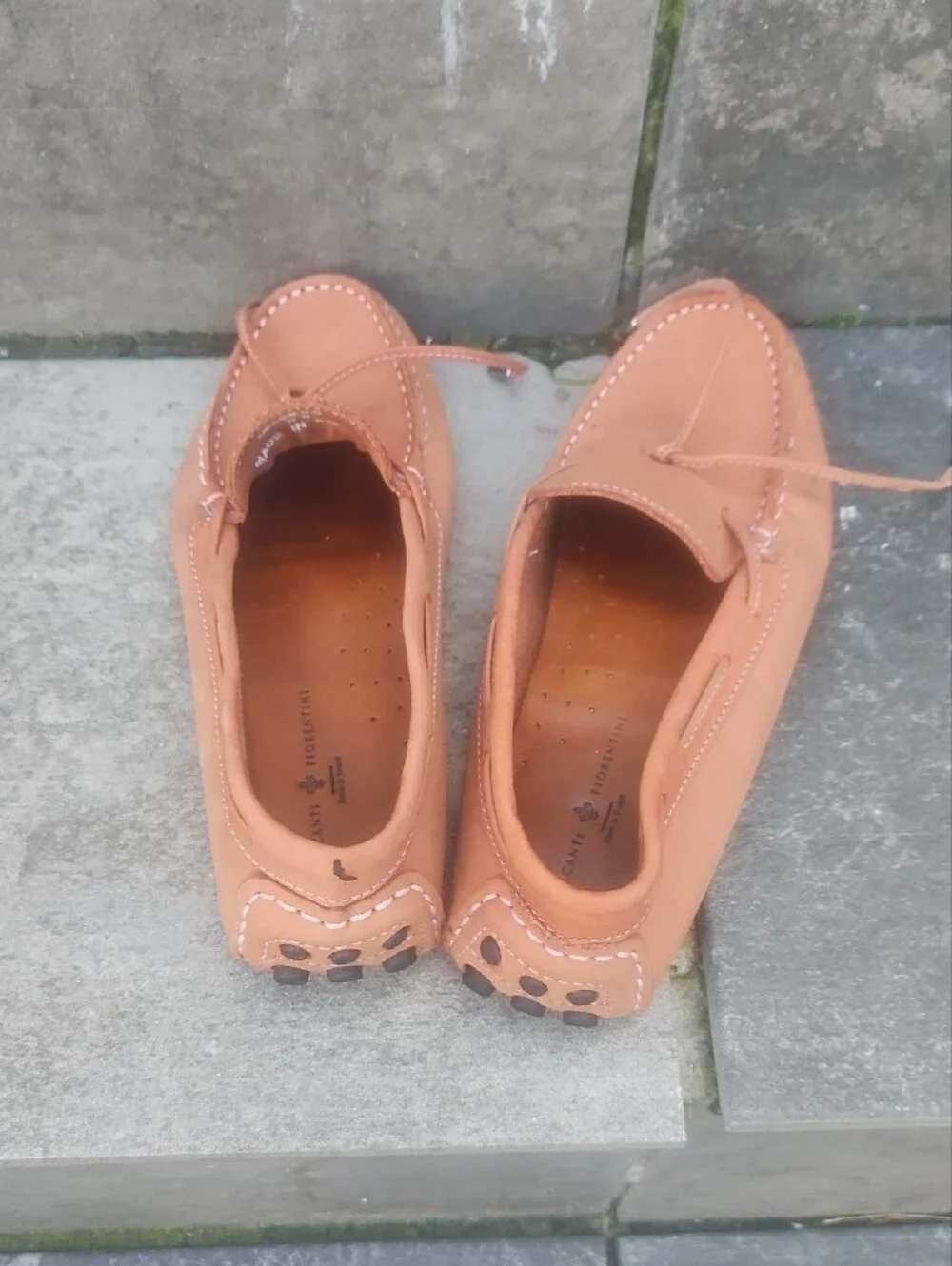 Mercanti Fiorentini Tan Leather Boat Shoes